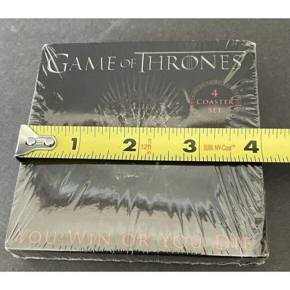 Game Of Thrones HBO Official Licensed 4-Coaster Set Cork Backed Heat Resistant - Picture 7 of 7